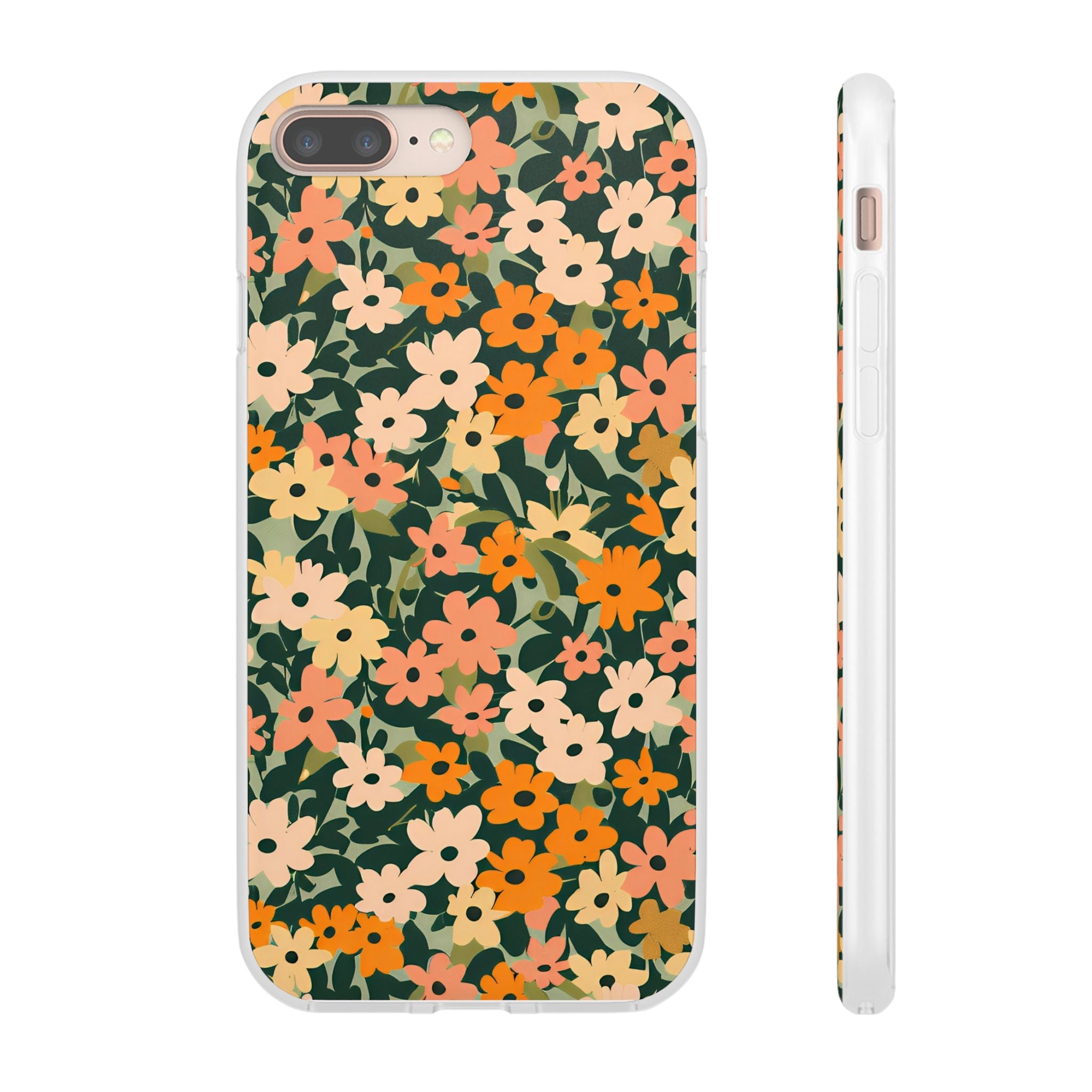 Vibrant Floral Clear Phone Case, Artsulli - Art is Long, Life is Short, Phone Case, Size, iPhone 8 Plus with gift packaging, , , , , 10416803291609725700