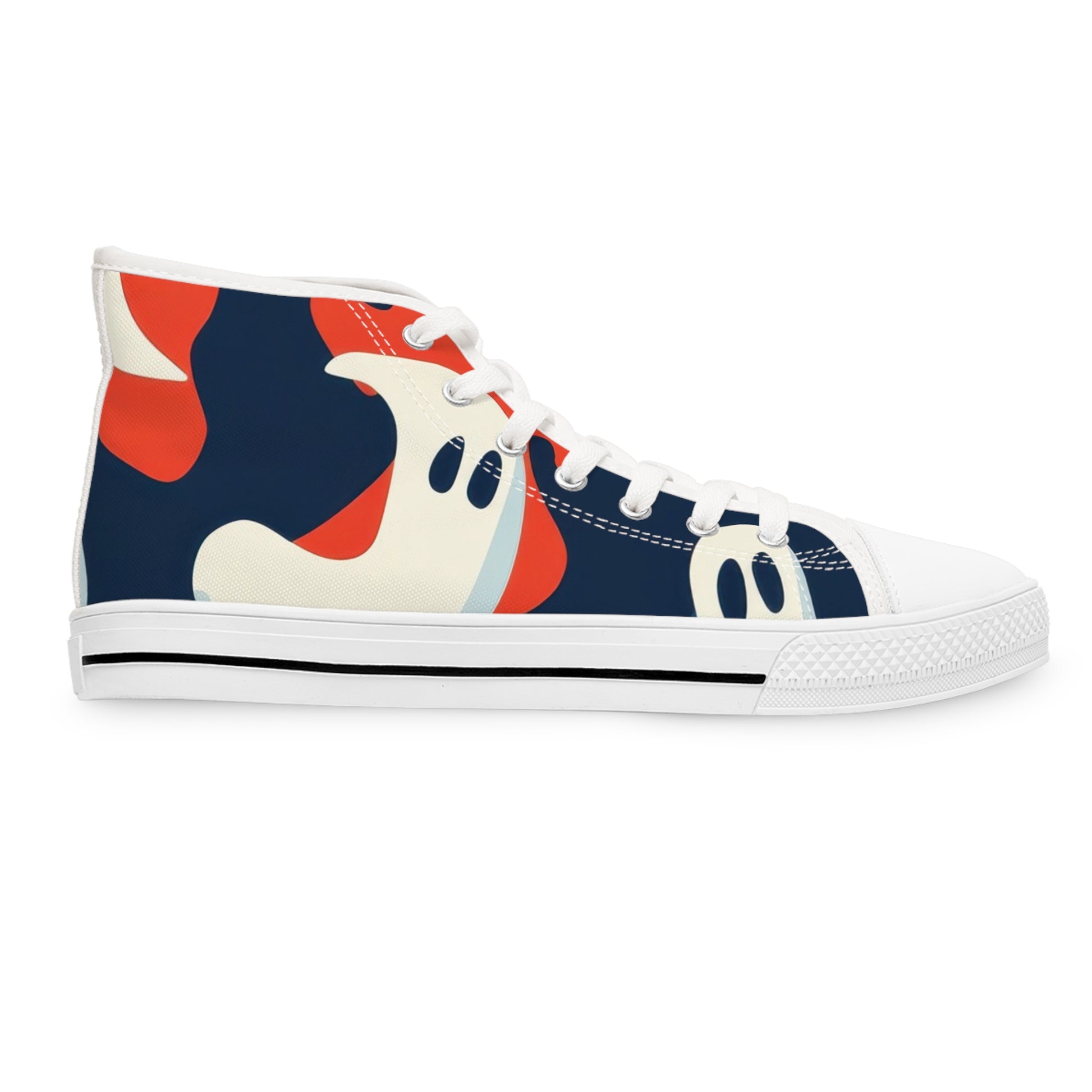 Camo Ghosts Women's High Top Sneakers, Artsulli - Art is Long, Life is Short, Shoes, , , , , , , 