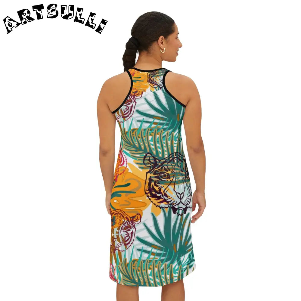 JAKKOUTTHEBXX Tropical Jungle Tigers Brown and Green Women’s