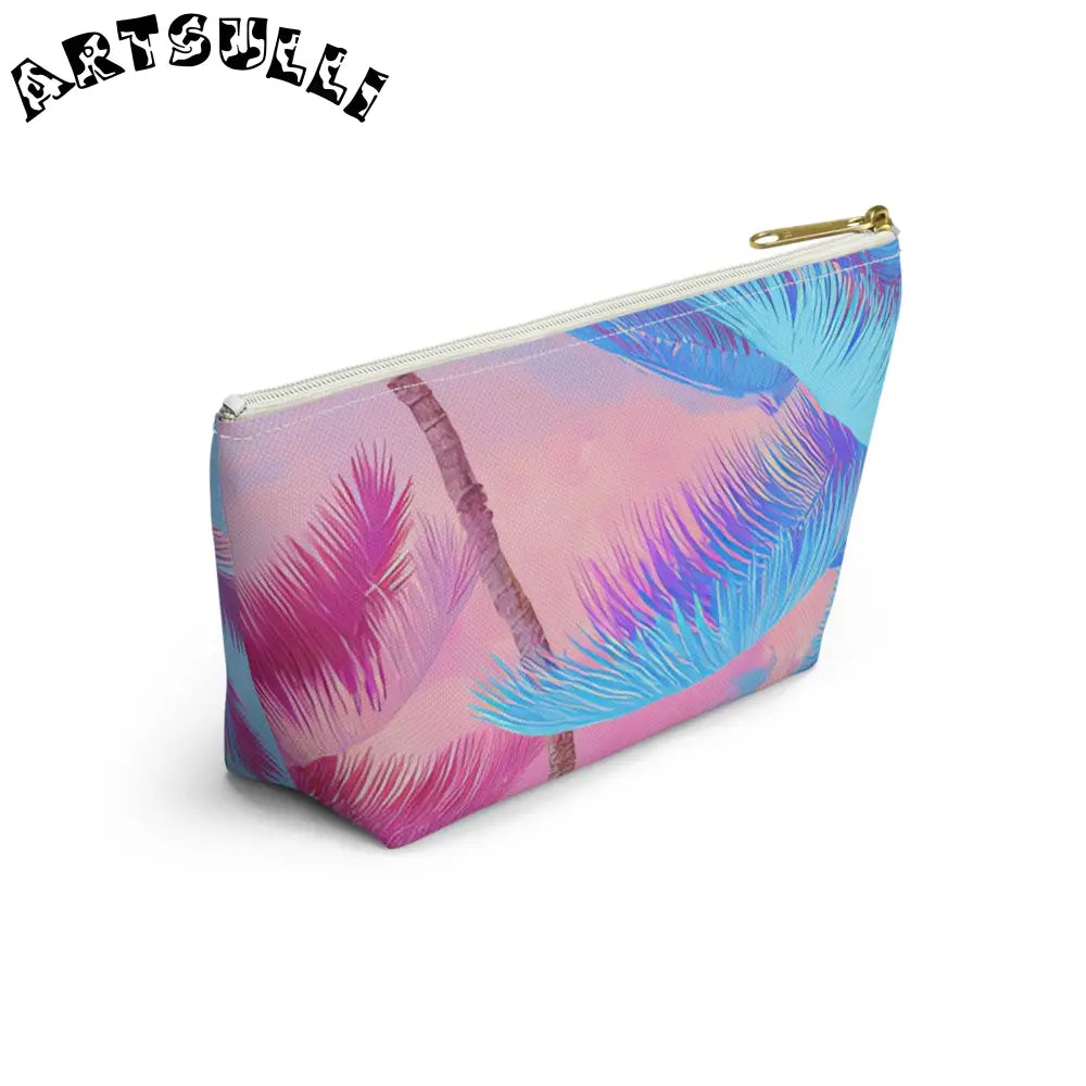 JAKKOUTTHEBXX Ethereal Pastel Palms Accessory Pouch w T-bottom