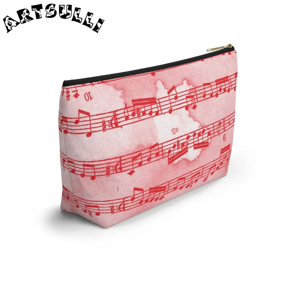 JAKKOUTTHEBXX Pink Music Note T-Bottom Pouch 2025