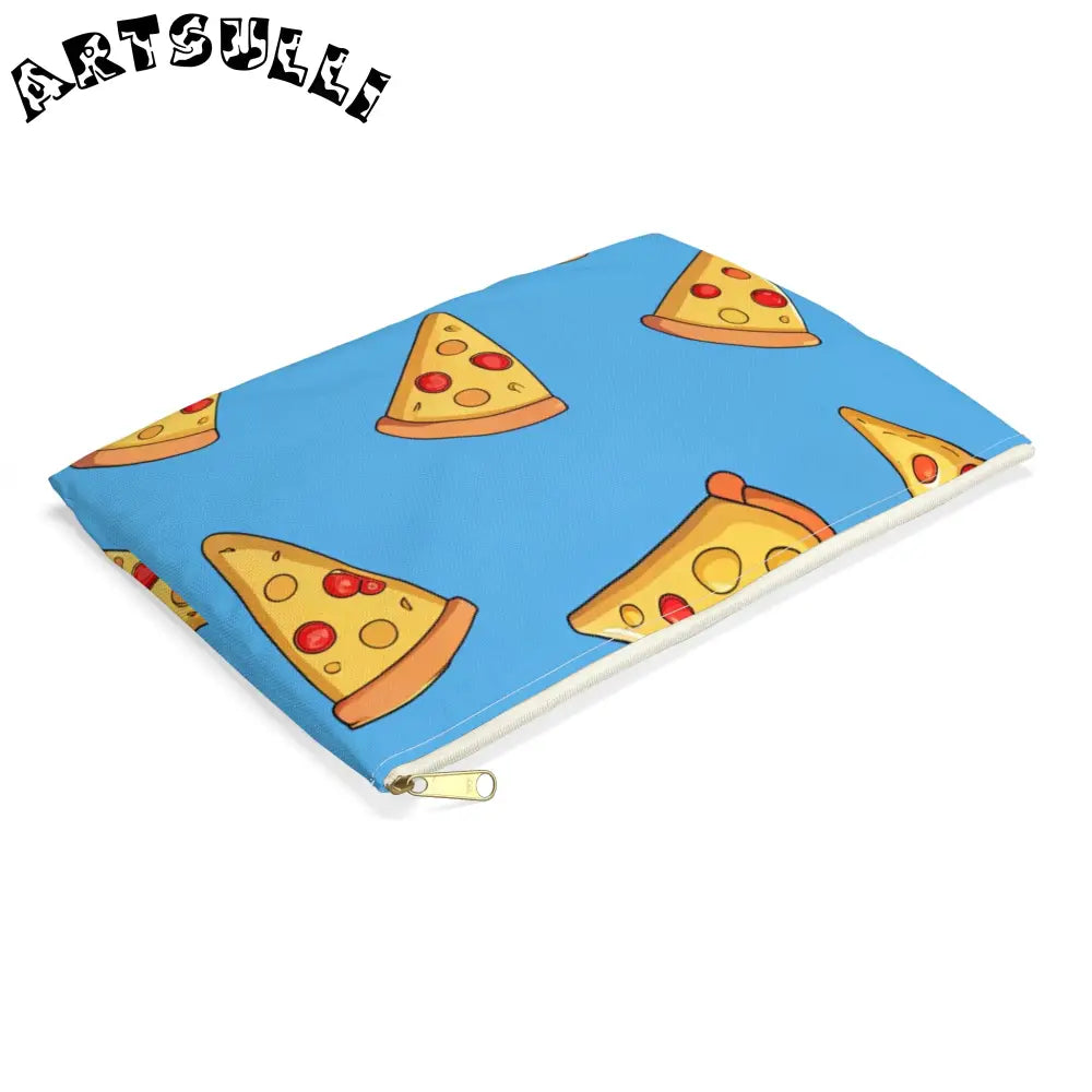JAKKOUTTHEBXX Blue Pizza Dreamscape Accessory Pouch JAKKOUTTHEBXX