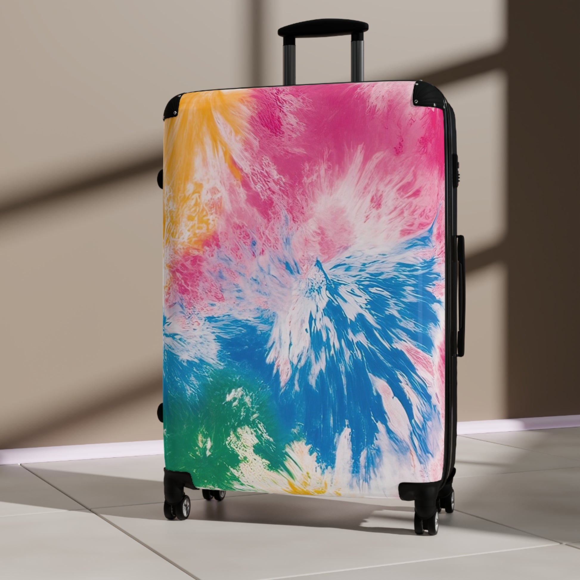 Tie Dye Splash Suitcase, Artsulli - Art is Long, Life is Short, Bags, , , , , , , 