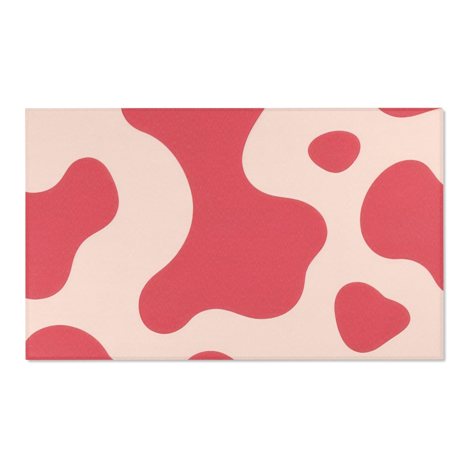 Red Jungle Cow Area Rugs, Artsulli - Art is Long, Life is Short, Home Decor, Size, 60" × 36", , , , , 28121450899797550304