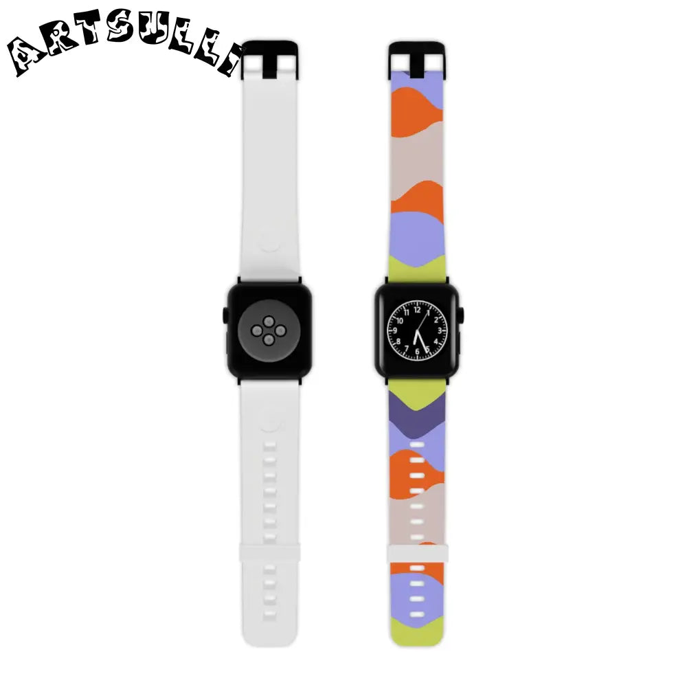 JAKKOUTTHEBXX Waves Red and Blue Watch Band for Apple Watch