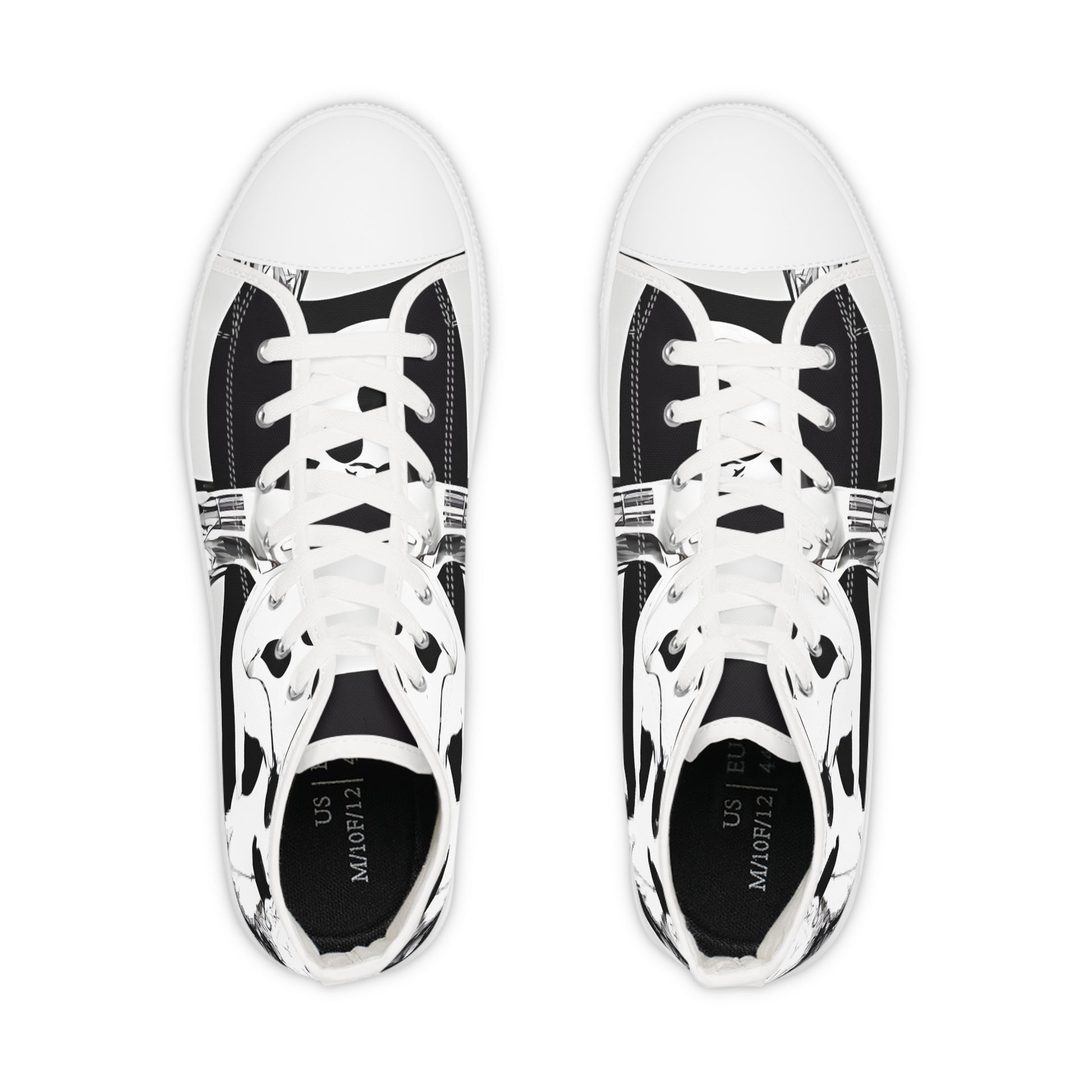 Cruellas Cattle Line Men's High Top Sneakers, Artsulli - Art is Long, Life is Short, Shoes, , , , , , , 