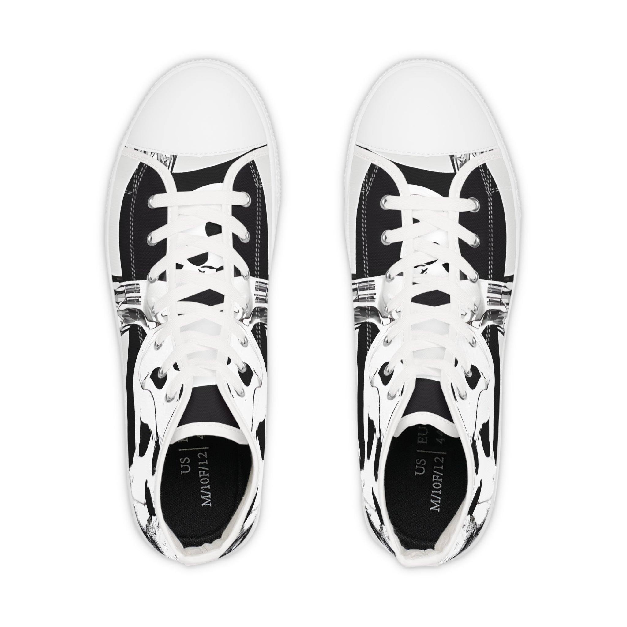 Cruellas Cattle Line Men's High Top Sneakers, Artsulli - Art is Long, Life is Short, Shoes, , , , , , , 