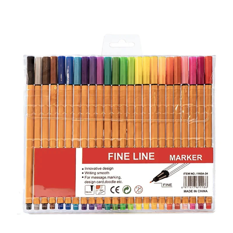 Buy The Best By Artsulli - Art is Long Life Short - 10 color/18 color/24 Color Fine Line Pen Set Waterproof Marking Essential For Students