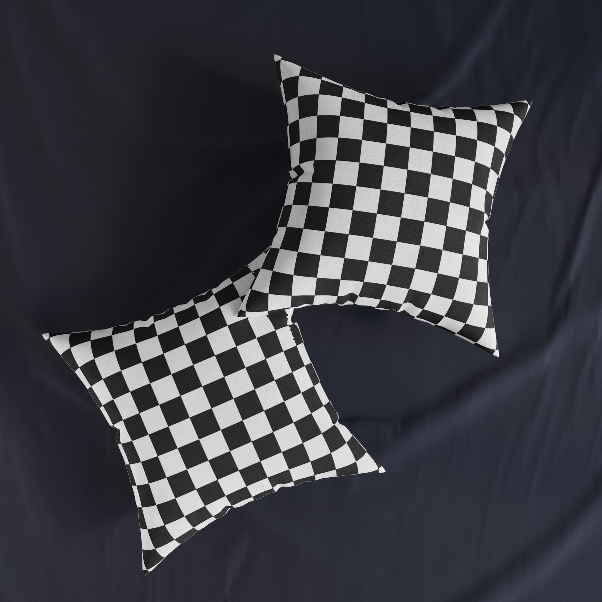 Checkerboard White and Black Square Pillow, Artsulli - Art is Long, Life is Short, Home Decor, , , , , , , 