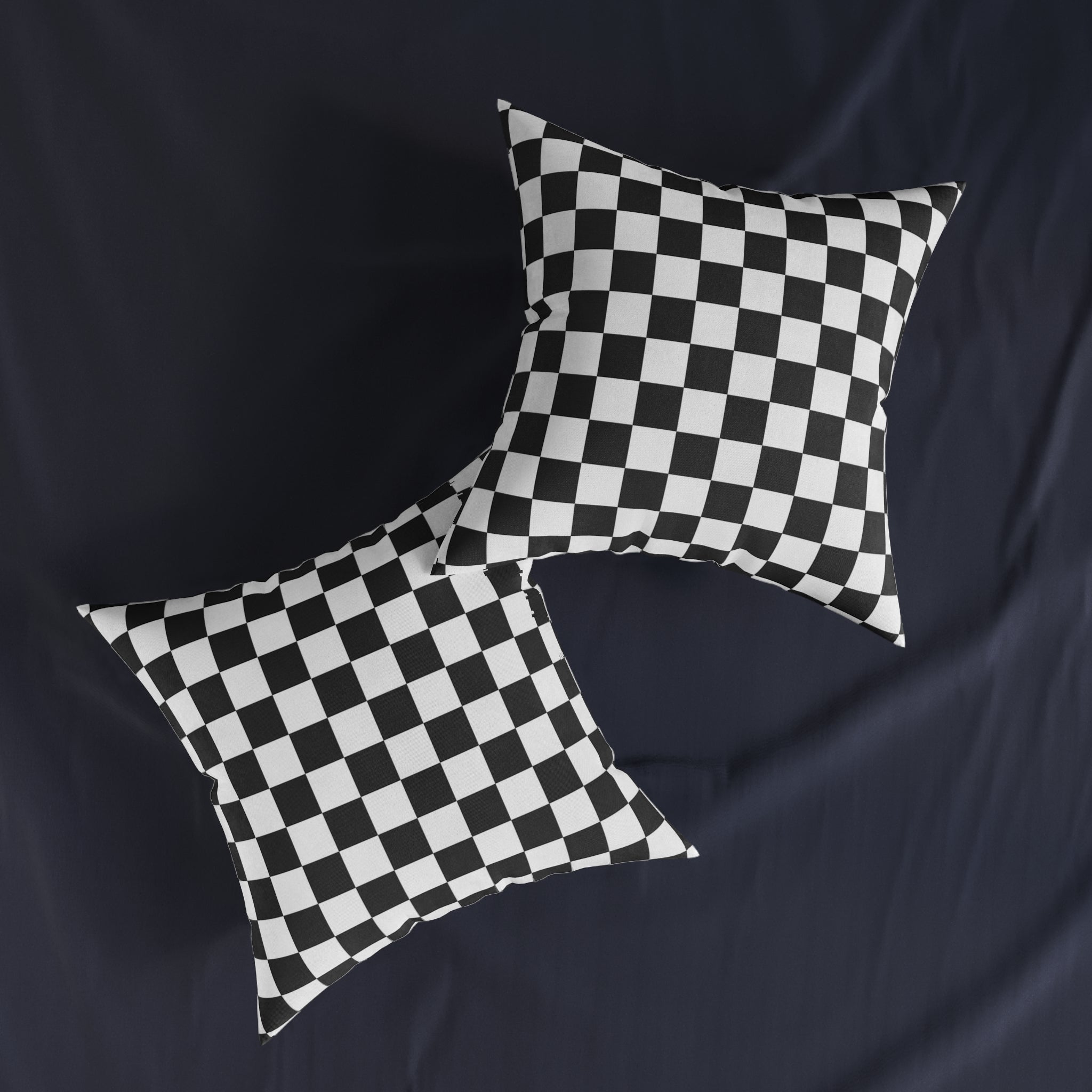 Checkerboard White and Black Square Pillow, Artsulli - Art is Long, Life is Short, Home Decor, , , , , , , 