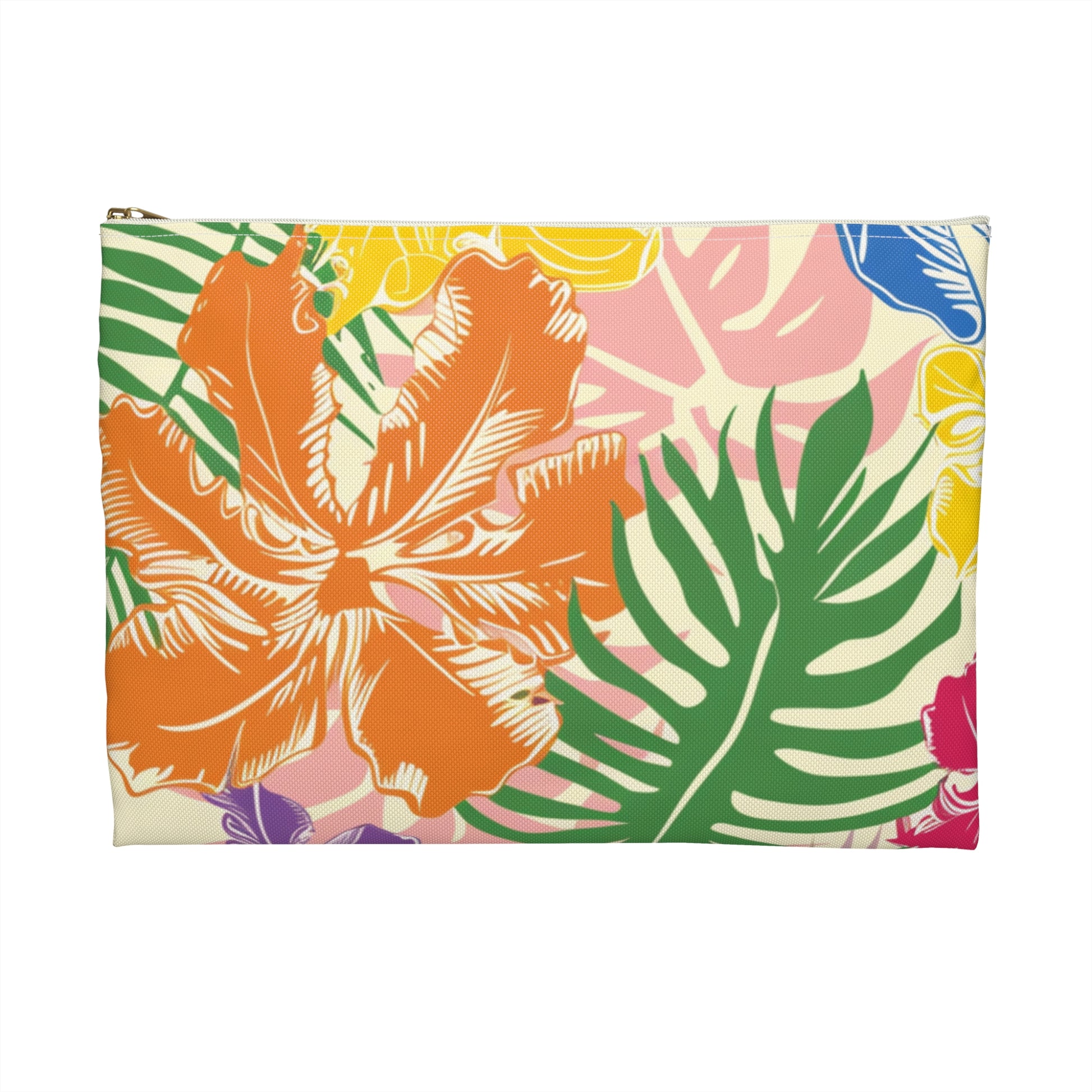 Blooming Tropical Flowers  Accessory Pouch, Artsulli - Art is Long, Life is Short, Bags, , , , , , , 