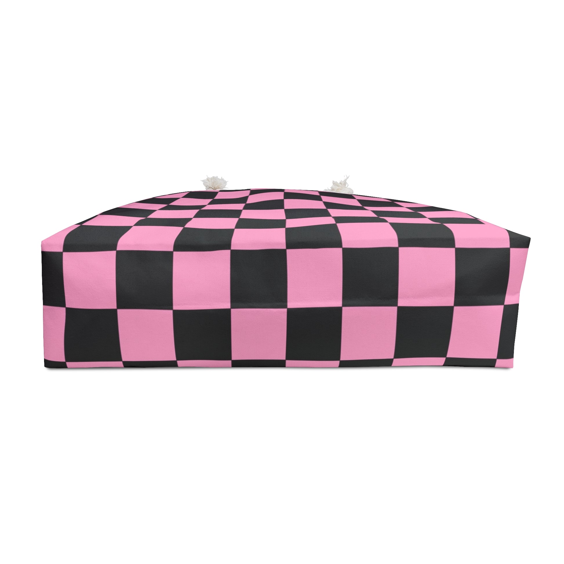 Checkerboard Black and Pink Weekender Bag, Artsulli - Art is Long, Life is Short, Bags, , , , , , , 
