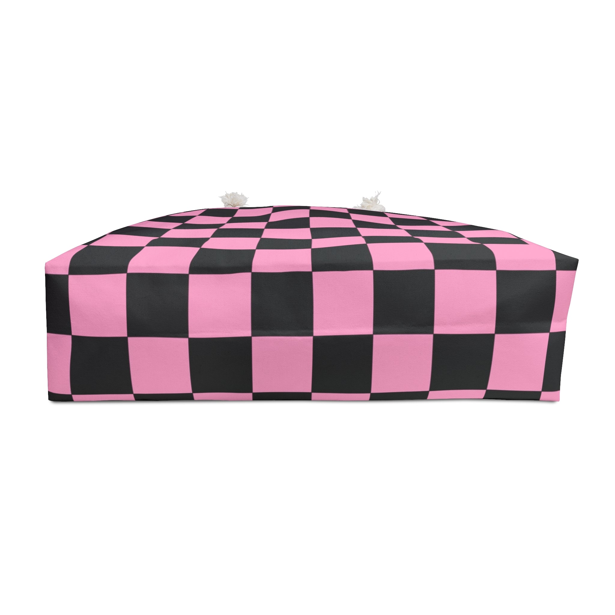 Checkerboard Black and Pink Weekender Bag, Artsulli - Art is Long, Life is Short, Bags, , , , , , , 