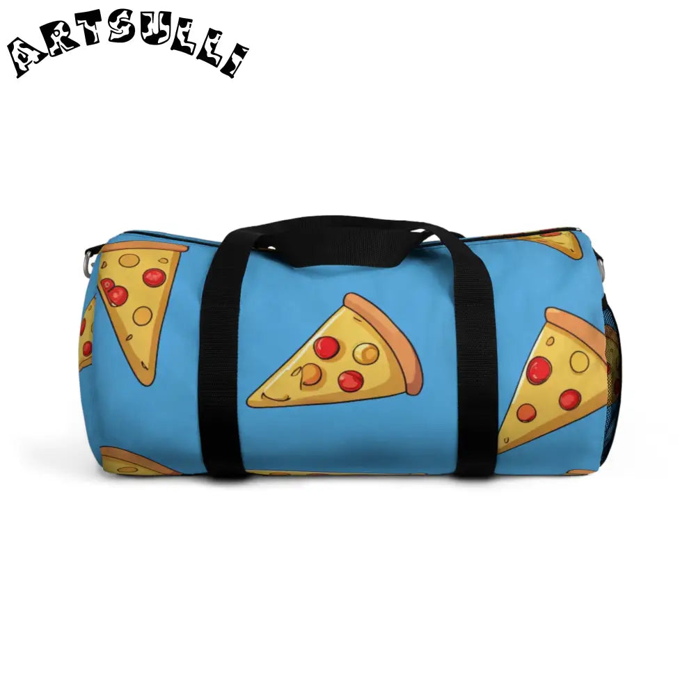 JAKKOUTTHEBXX Blue Pizza Dreamscape Duffel Bag JAKKOUTTHEBXX