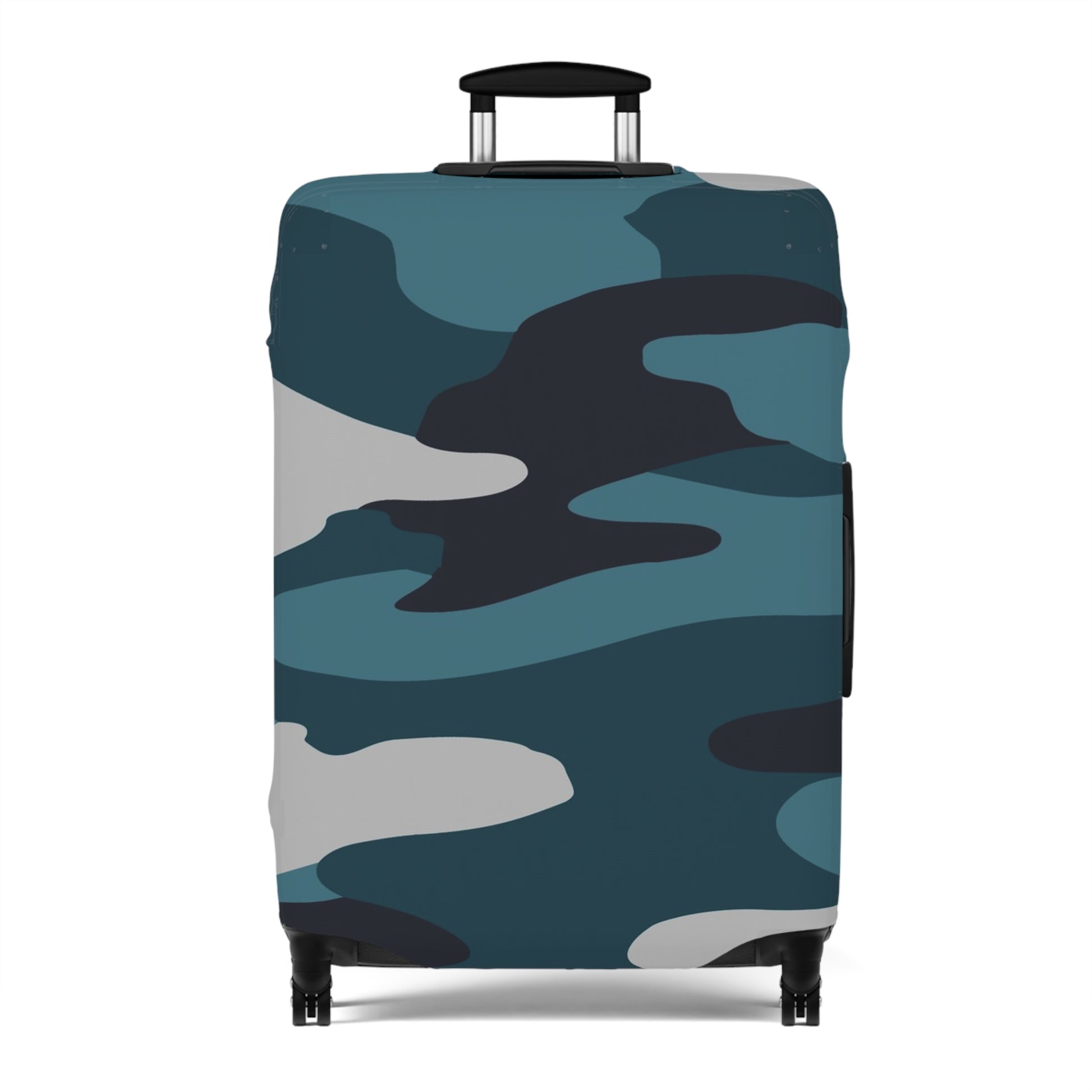 Blue Camouflage Luggage Cover, Artsulli - Art is Long, Life is Short, Accessories, Size, 28'' × 20'', , , , , 10746754371981