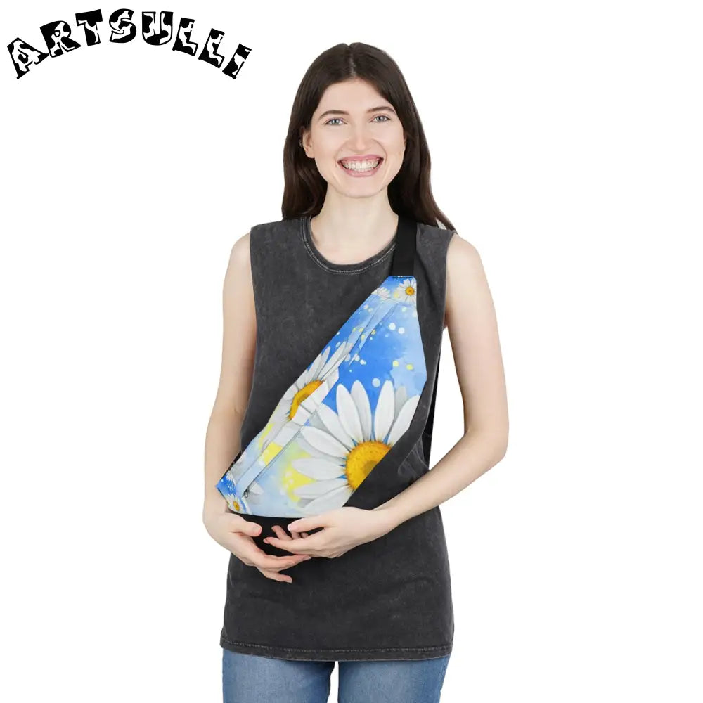 JAKKOUTTHEBXX Daisies Large Fanny Pack JAKKOUTTHEBXX Artsulli - Art
