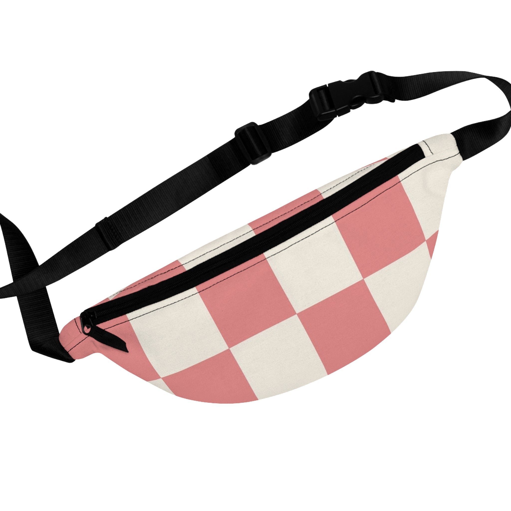 Retro Checkered Grassland Sprites Fanny Pack, Artsulli - Art is Long, Life is Short, Bags, Size, One size, , , , , 79896723238369624846