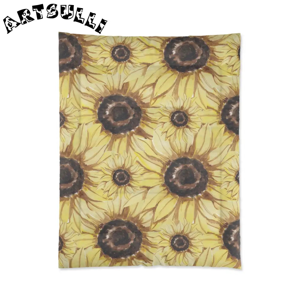 JAKKOUTTHEBXX Retro Anime Sunflower Comforter JAKKOUTTHEBXX Artsulli