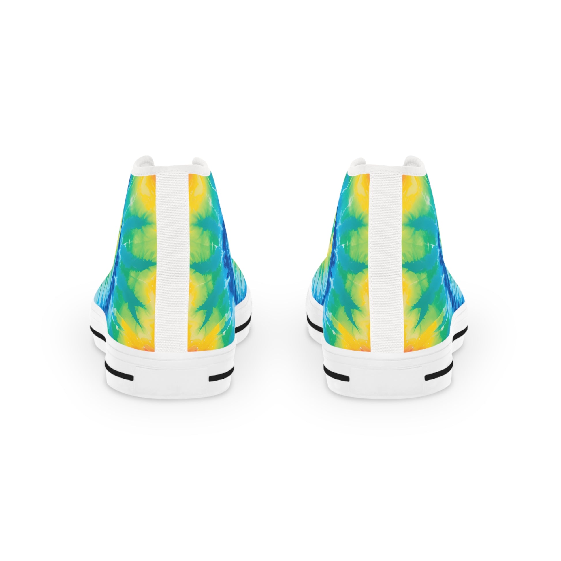 Tie Dye II Men's High Top Sneakers, Artsulli - Art is Long, Life is Short, Shoes, , , , , , , 