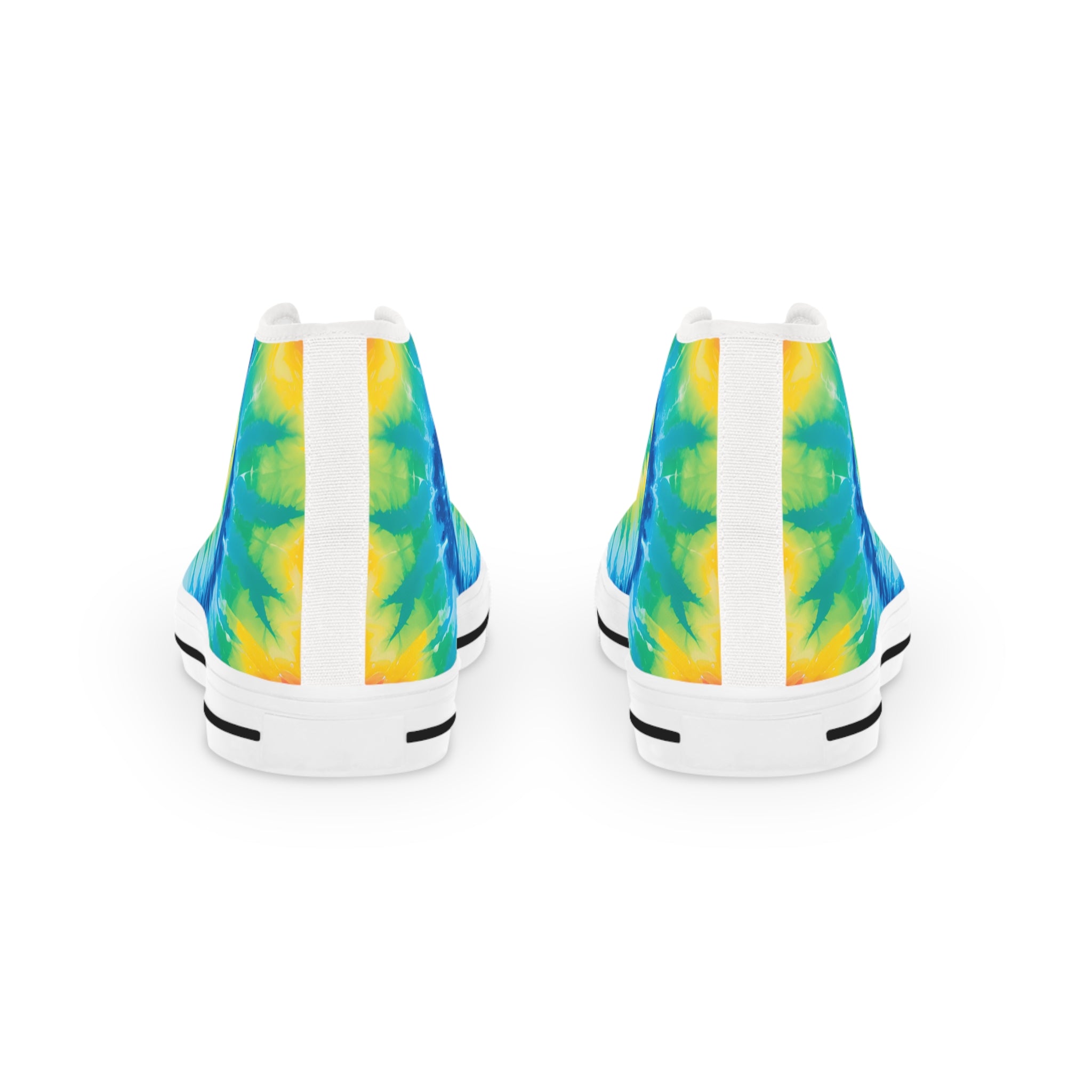 Tie Dye II Men's High Top Sneakers, Artsulli - Art is Long, Life is Short, Shoes, , , , , , , 