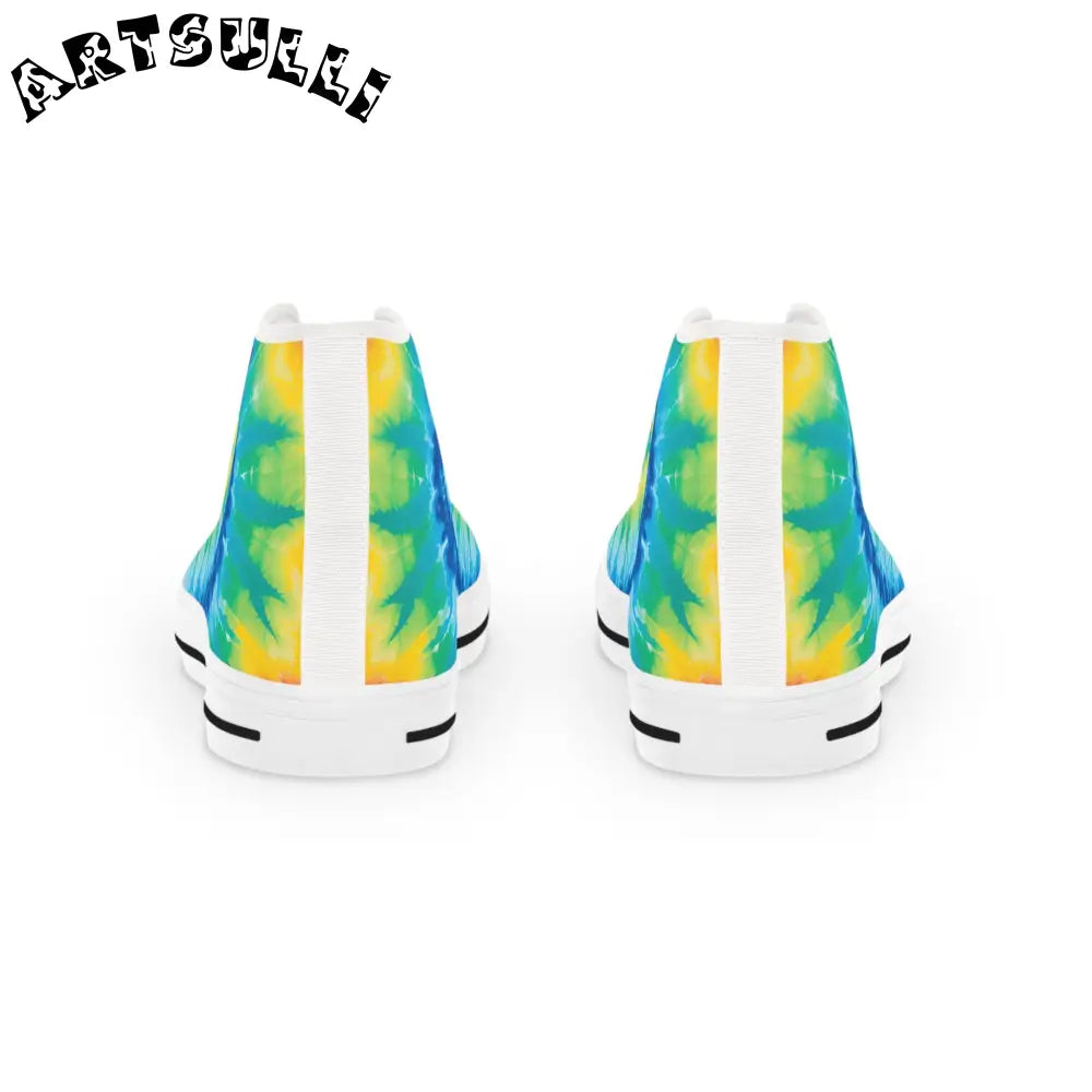 JAKKOUTTHEBXX Tie-Dye High Top Canvas Sneakers 2025