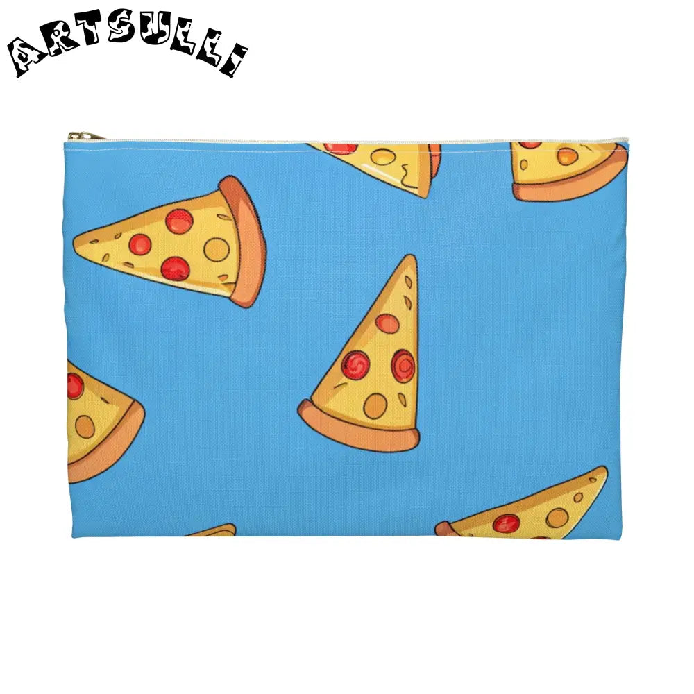 JAKKOUTTHEBXX Blue Pizza Dreamscape Accessory Pouch JAKKOUTTHEBXX