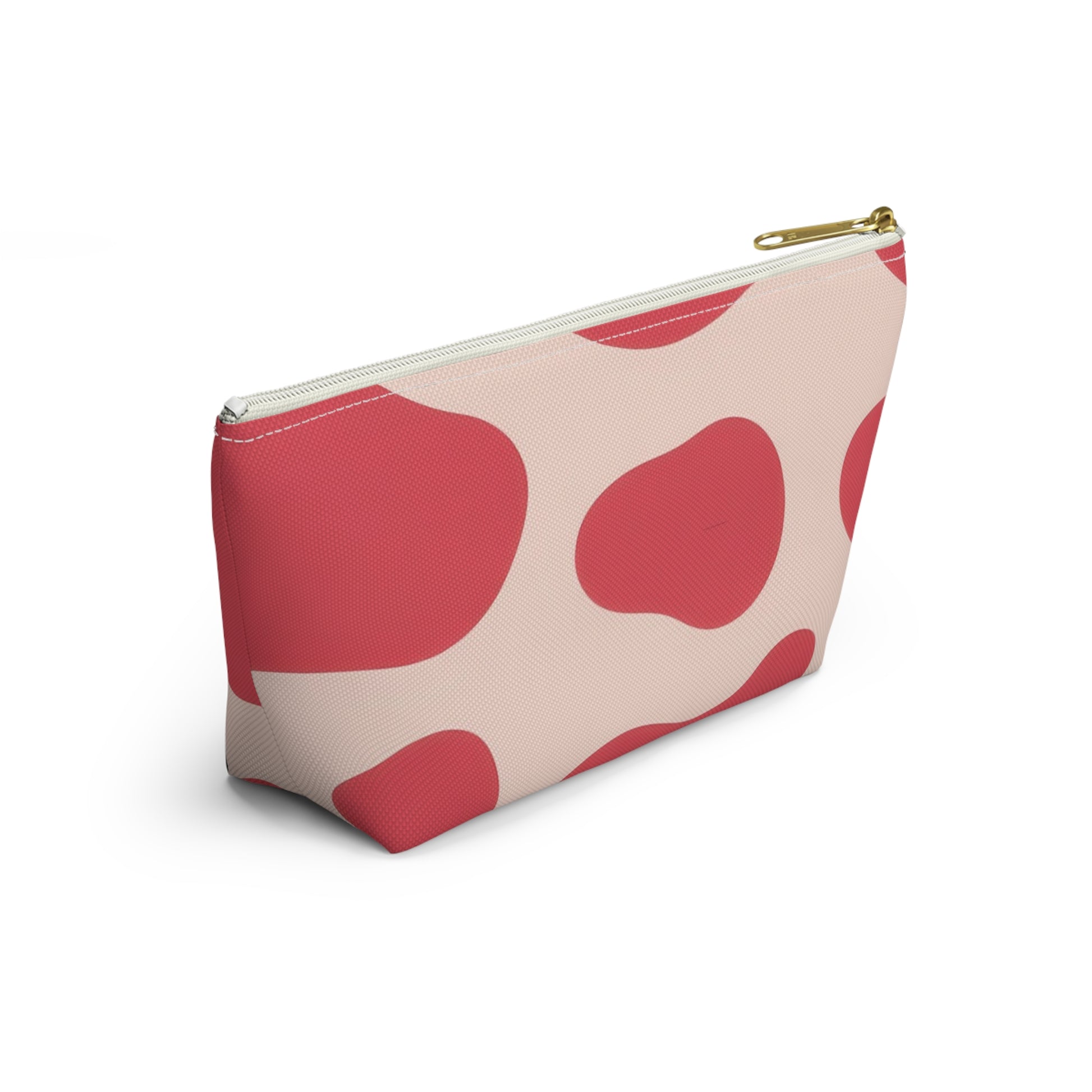 Red Jungle Cow Accessory Pouch w T-bottom, Artsulli - Art is Long, Life is Short, Bags, , , , , , , 