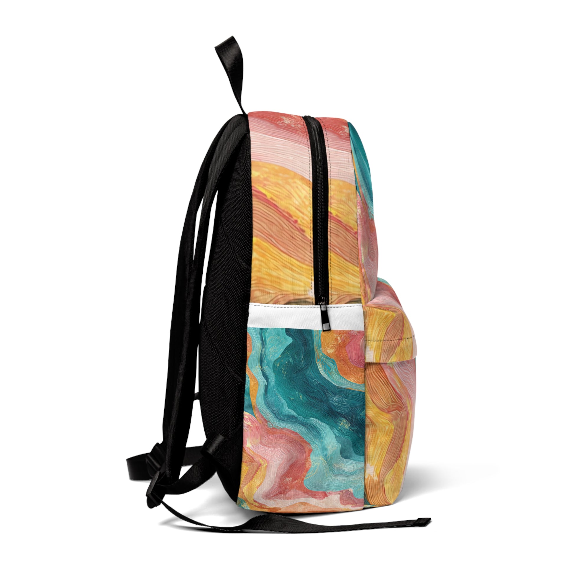Liquid Marble Spill Unisex Classic Backpack, Artsulli - Art is Long, Life is Short, Bags, , , , , , , 