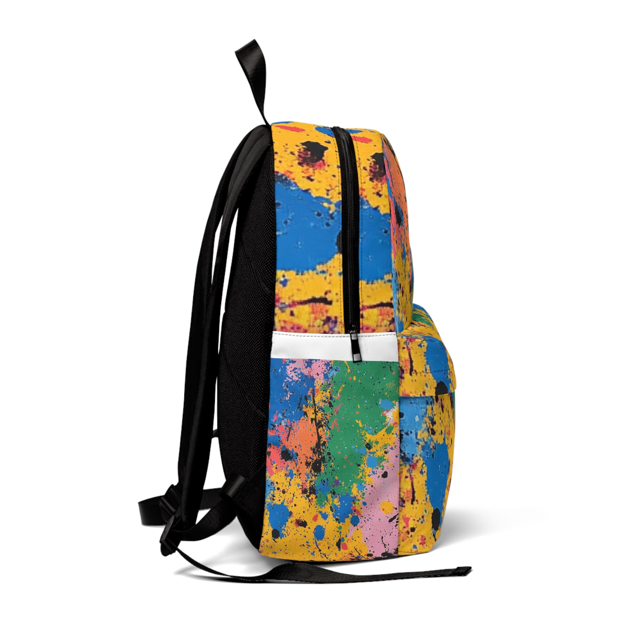 The Colors Of Paint Splatter Unisex Classic Backpack, Artsulli - Art is Long, Life is Short, Bags, , , , , , , 