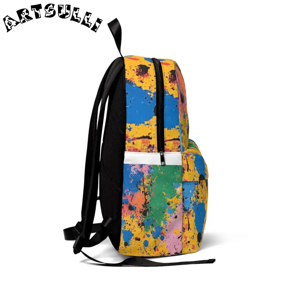 JAKKOUTTHEBXX The Colors Of Paint Splatter Unisex Classic Backpack