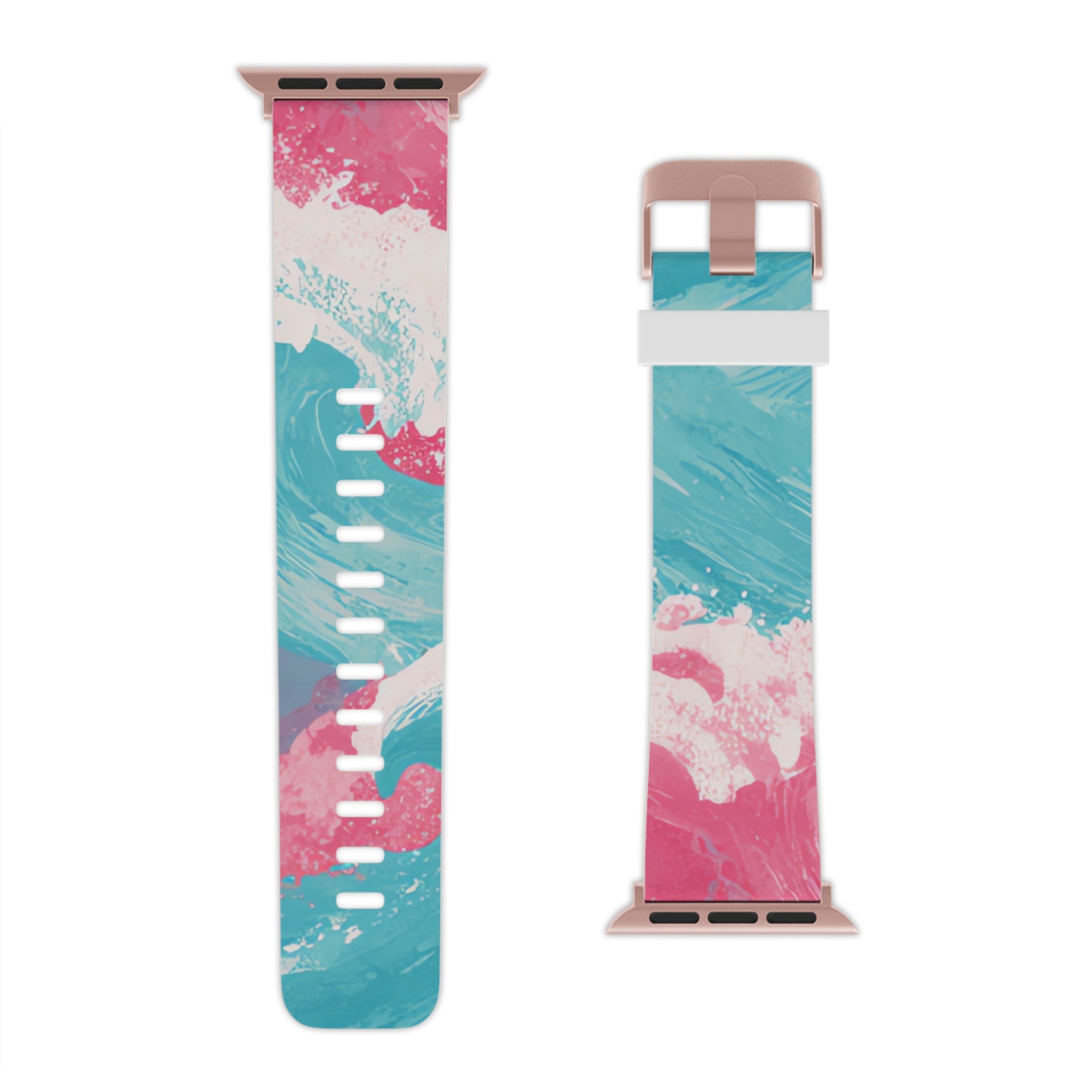 The Great Pastelwave Pink and Blue Watch Band for Apple Watch, Artsulli - Art is Long, Life is Short, Accessories, , , , , , , 