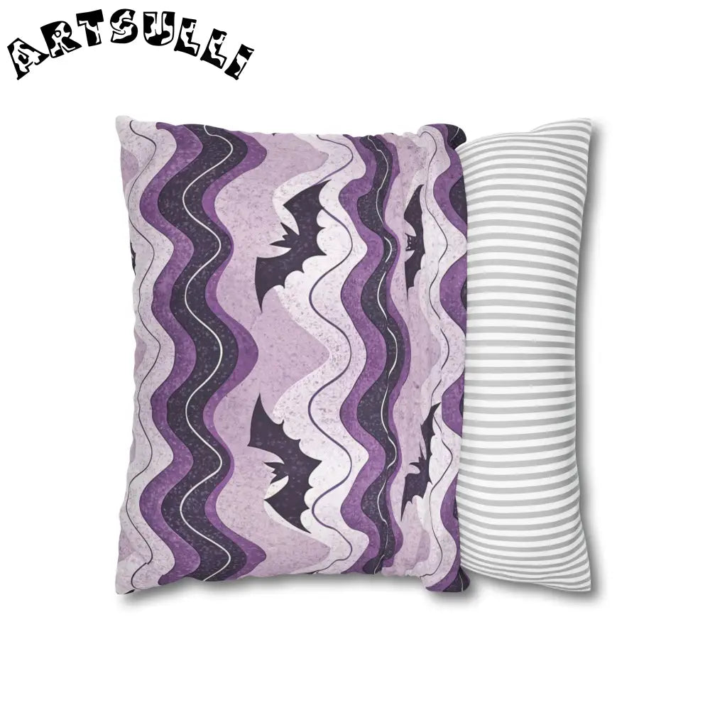 JAKKOUTTHEBXX Bat Wave Spun Polyester Square Pillowcase