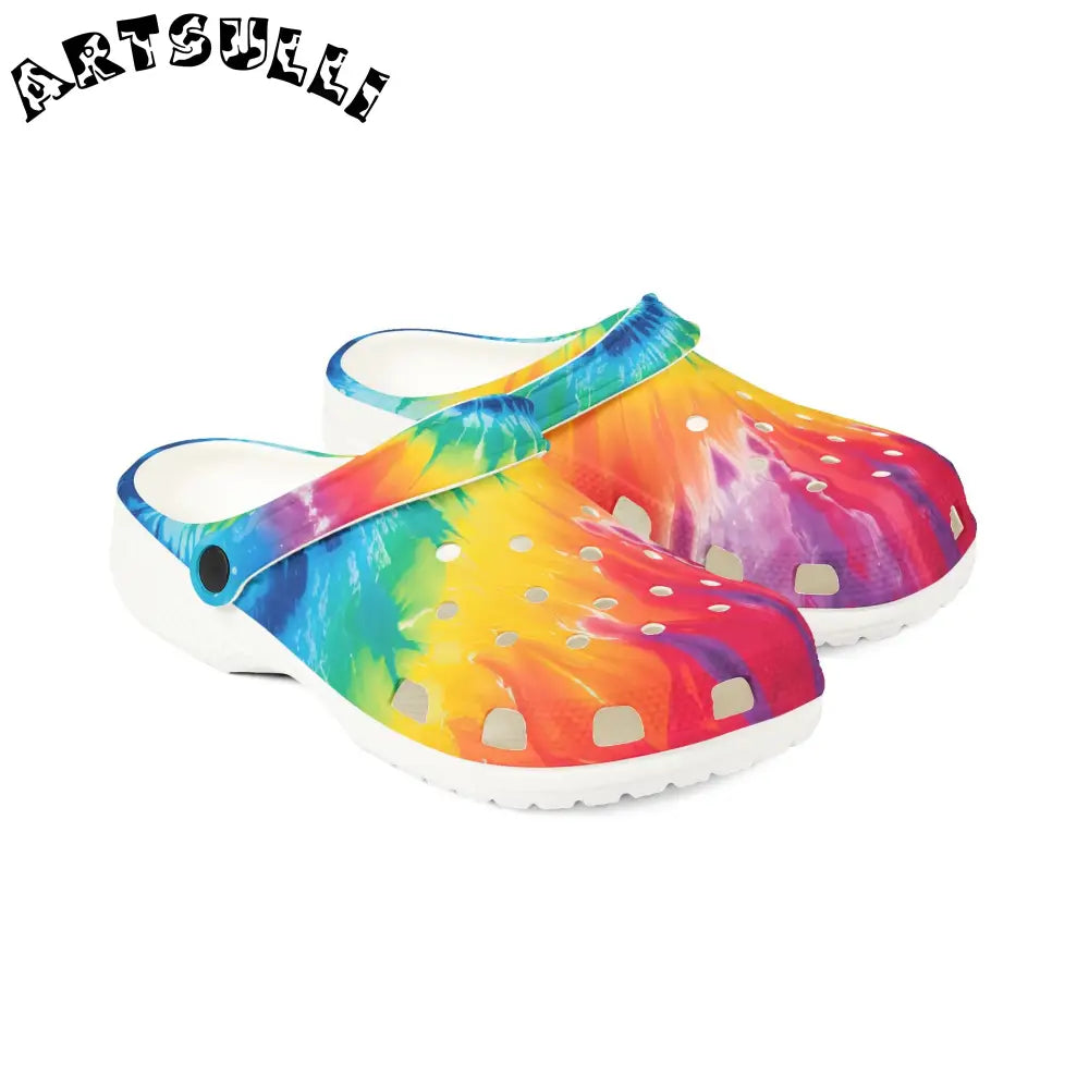 JAKKOUTTHEBXX Tie-Dye EVA Foam Clogs 2025