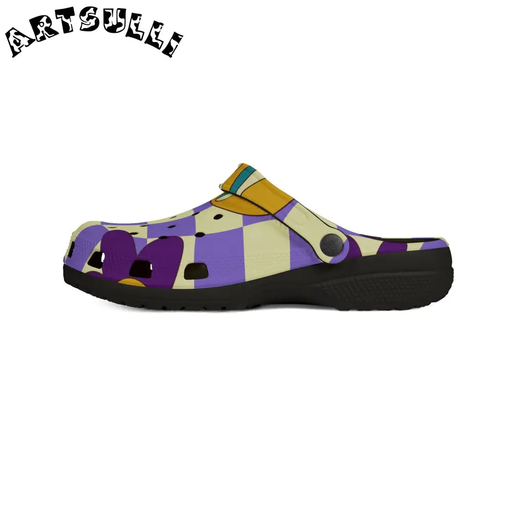 JAKKOUTTHEBXX Trippy Flower Power Motifs EVA Foam Rubber Shoes (AOP)