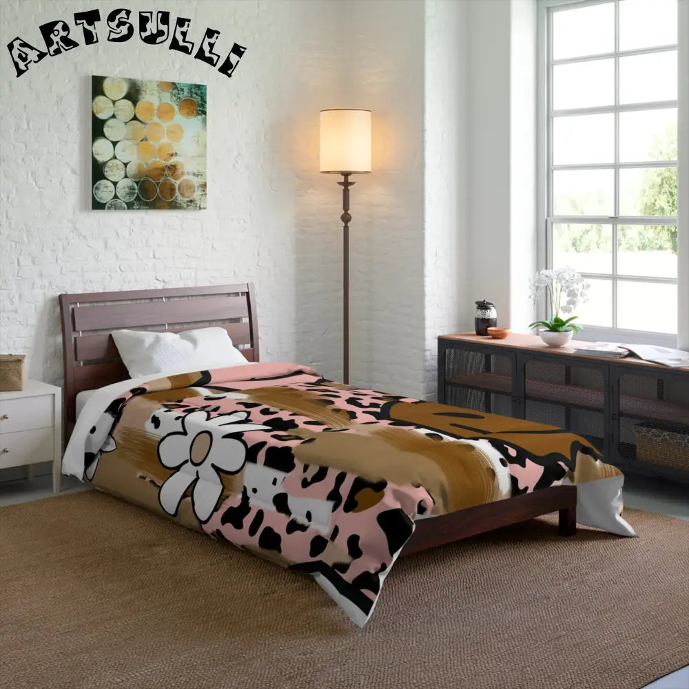 JAKKOUTTHEBXX Sutfin Ghosts Pop Art Comforter JAKKOUTTHEBXX Artsulli