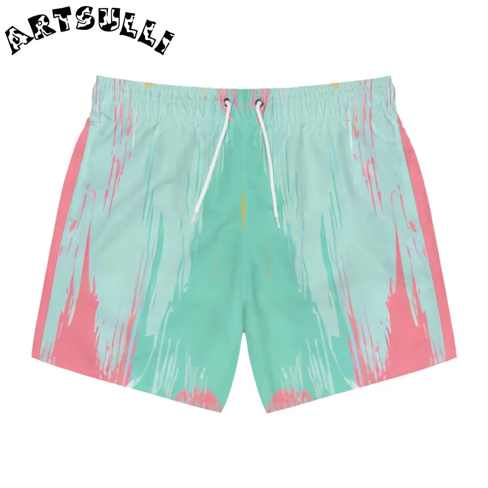 JAKKOUTTHEBXX Preppy Pixel Bloom Swim Trunks (AOP) JAKKOUTTHEBXX
