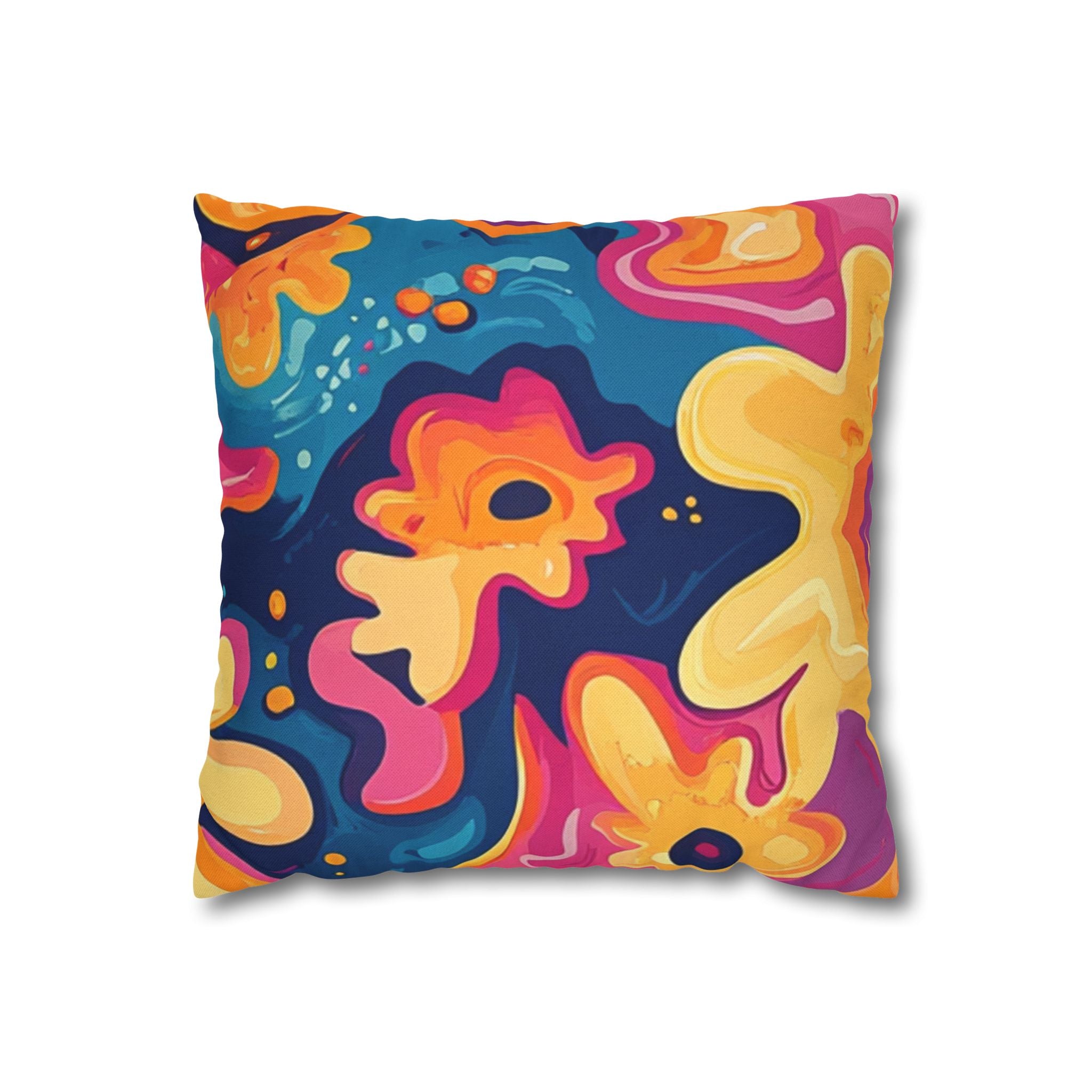 Spun Polyester Square Pillowcase
