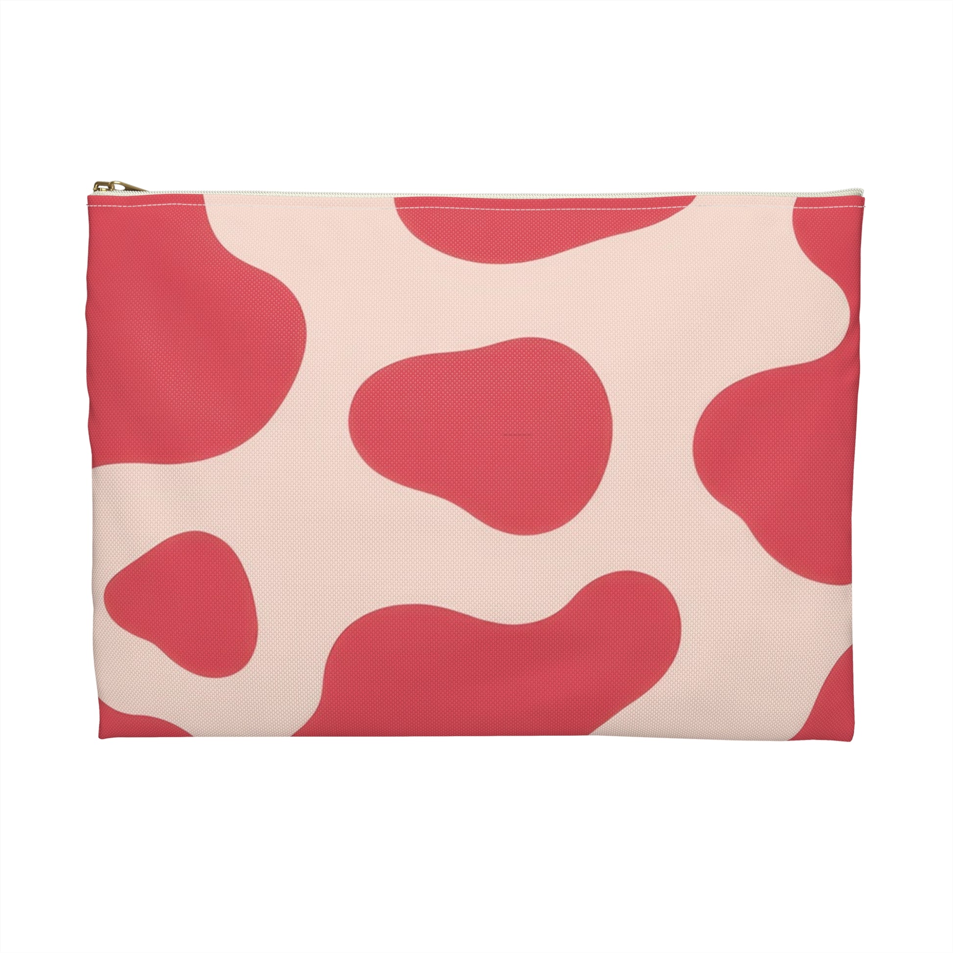 Red Jungle Cow Accessory Pouch, Artsulli - Art is Long, Life is Short, Bags, , , , , , , 