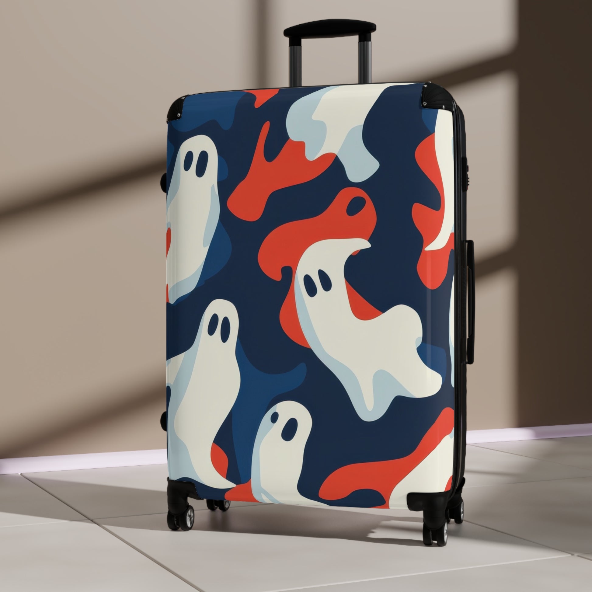 Camo Ghosts Suitcase, Artsulli - Art is Long, Life is Short, Bags, , , , , , , 