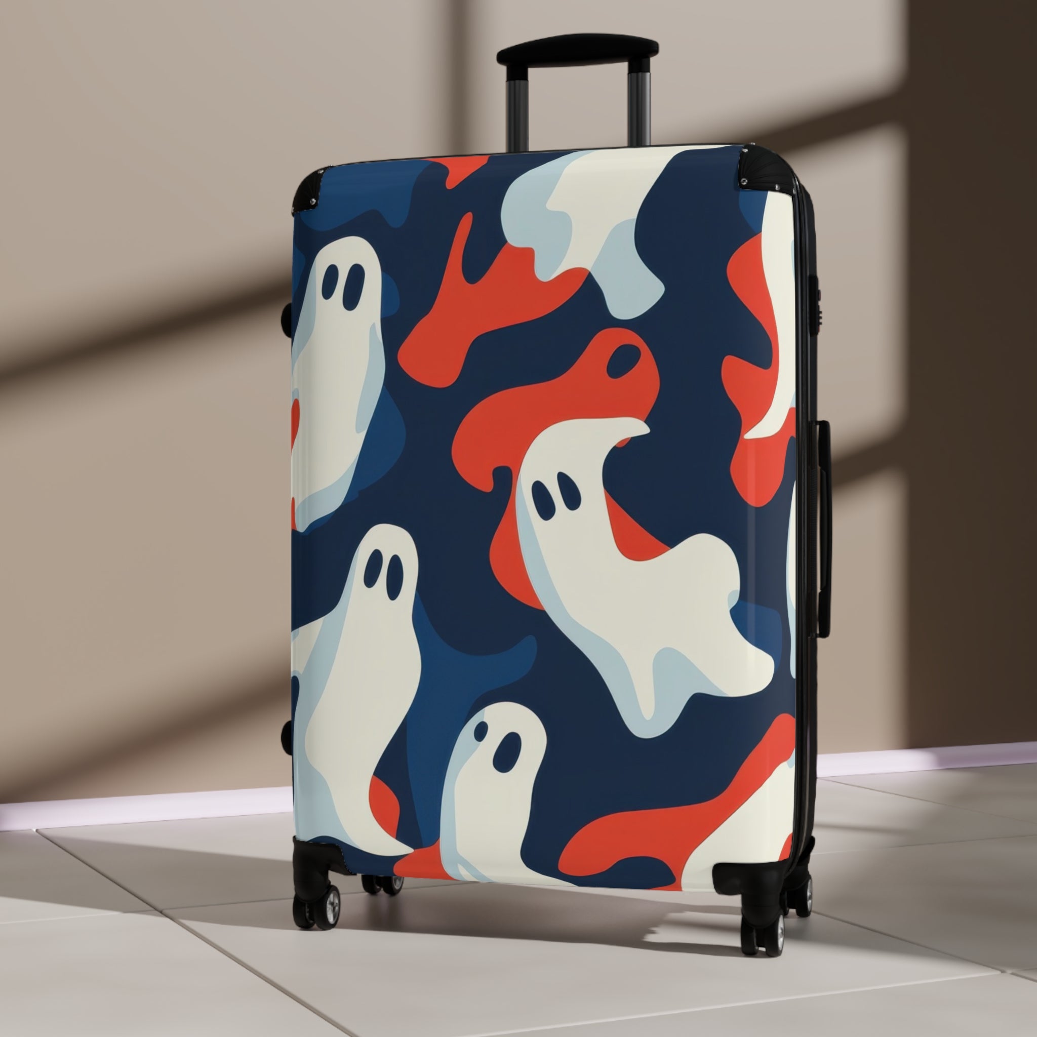 Camo Ghosts Suitcase, Artsulli - Art is Long, Life is Short, Bags, , , , , , , 