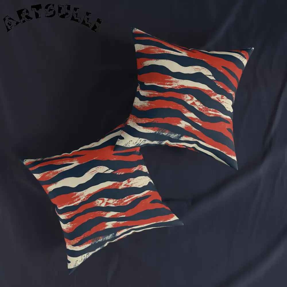 JAKKOUTTHEBXX Capricious Tiger Wave Square Pillow JAKKOUTTHEBXX