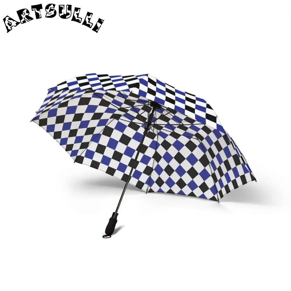 JAKKOUTTHEBXX Checkerboard II Blue White and Black Semi-Automatic