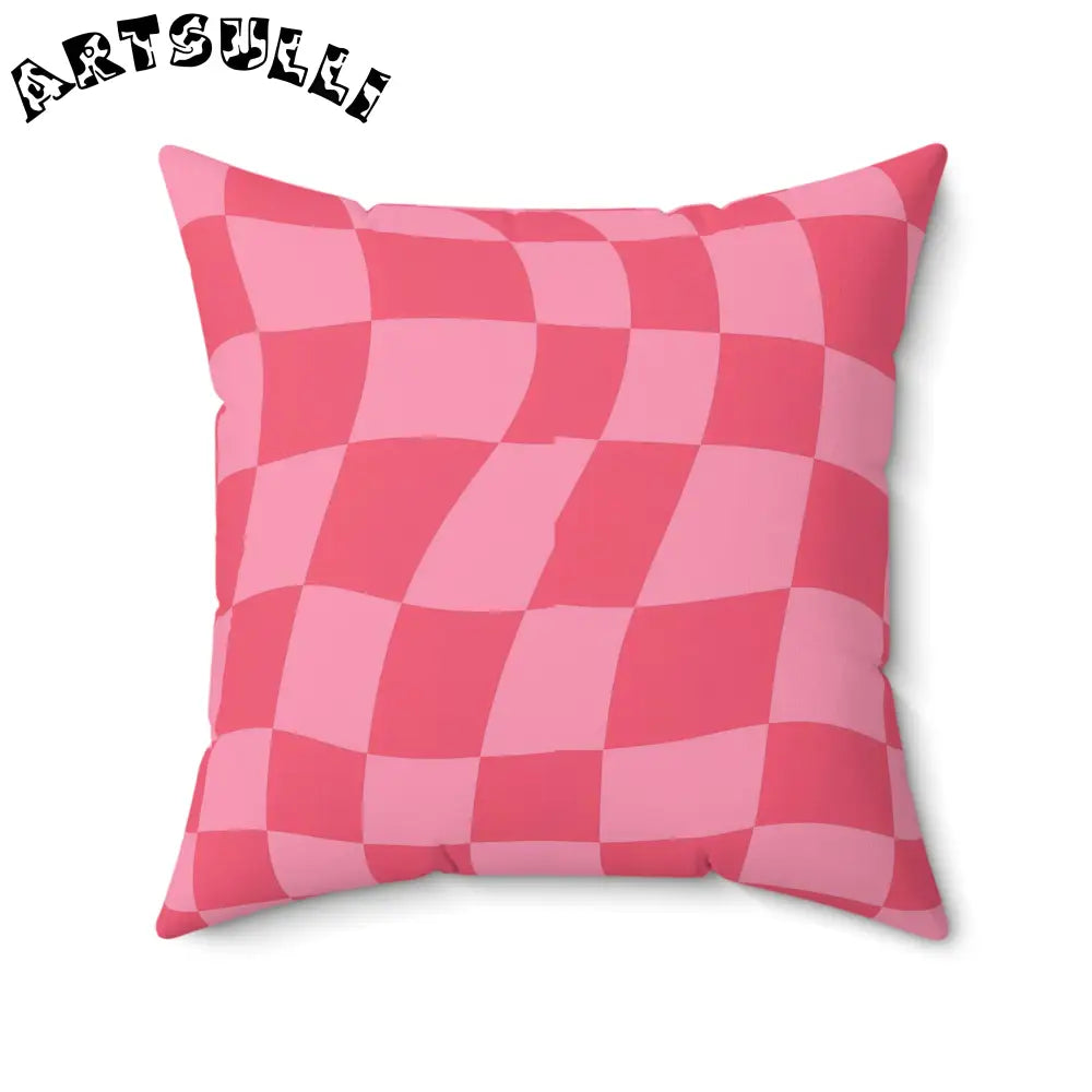 JAKKOUTTHEBXX Race Track Women Checkerboard Hot Pink Spun Polyester