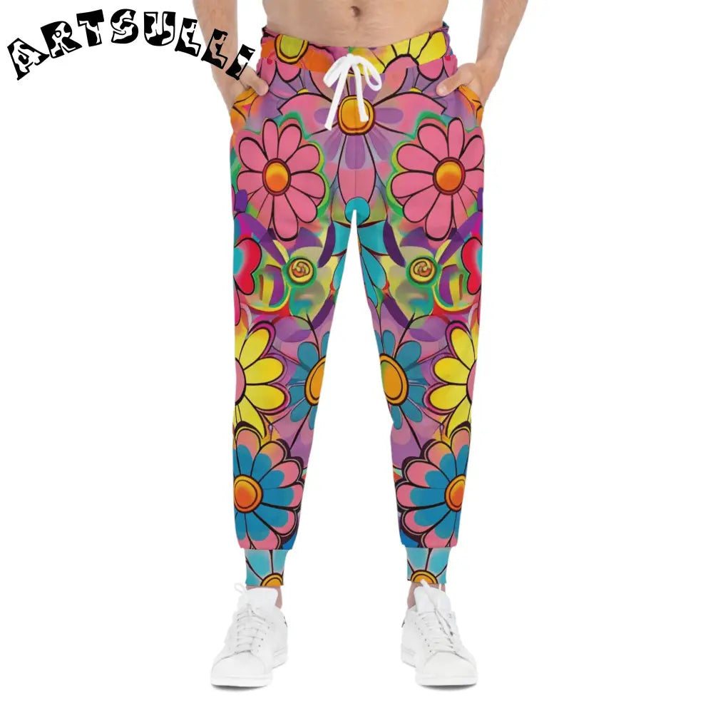 JAKKOUTTHEBXX Chromatic Daisy Dream Athletic Joggers (AOP)