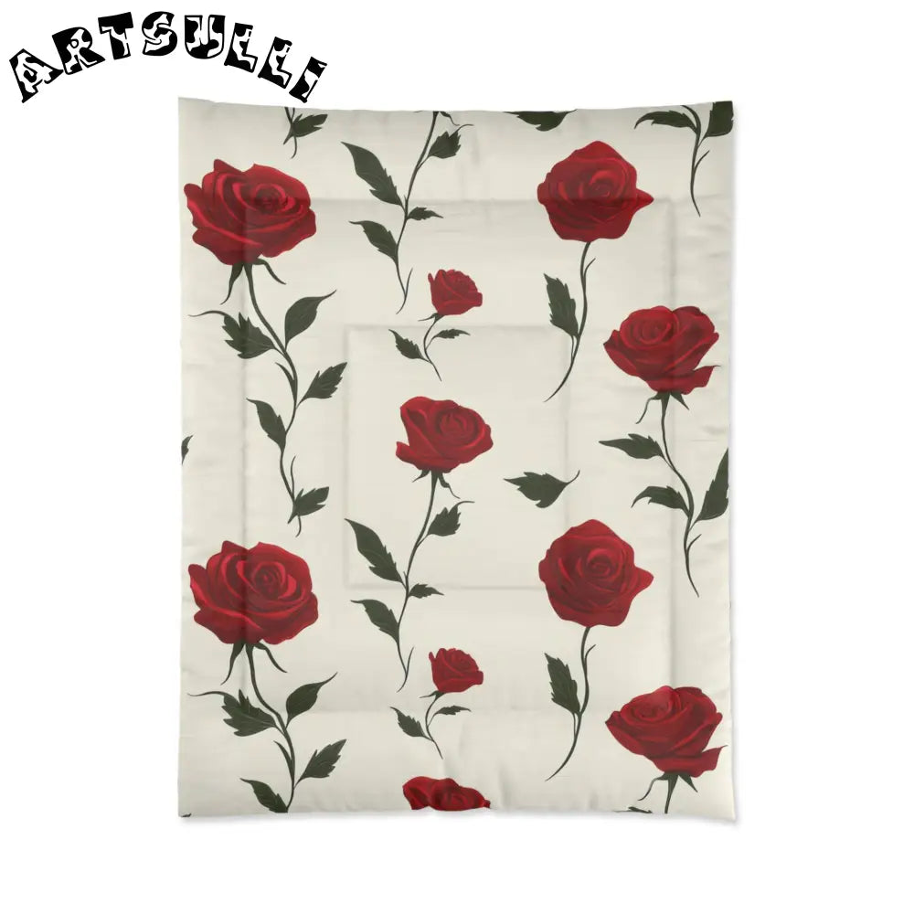 JAKKOUTTHEBXX Red Roses Comforter JAKKOUTTHEBXX Artsulli - Art