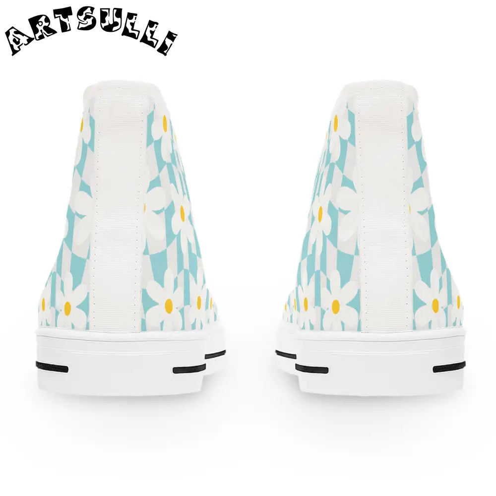 JAKKOUTTHEBXX Trippy Check Garden Women’s High Top Sneakers