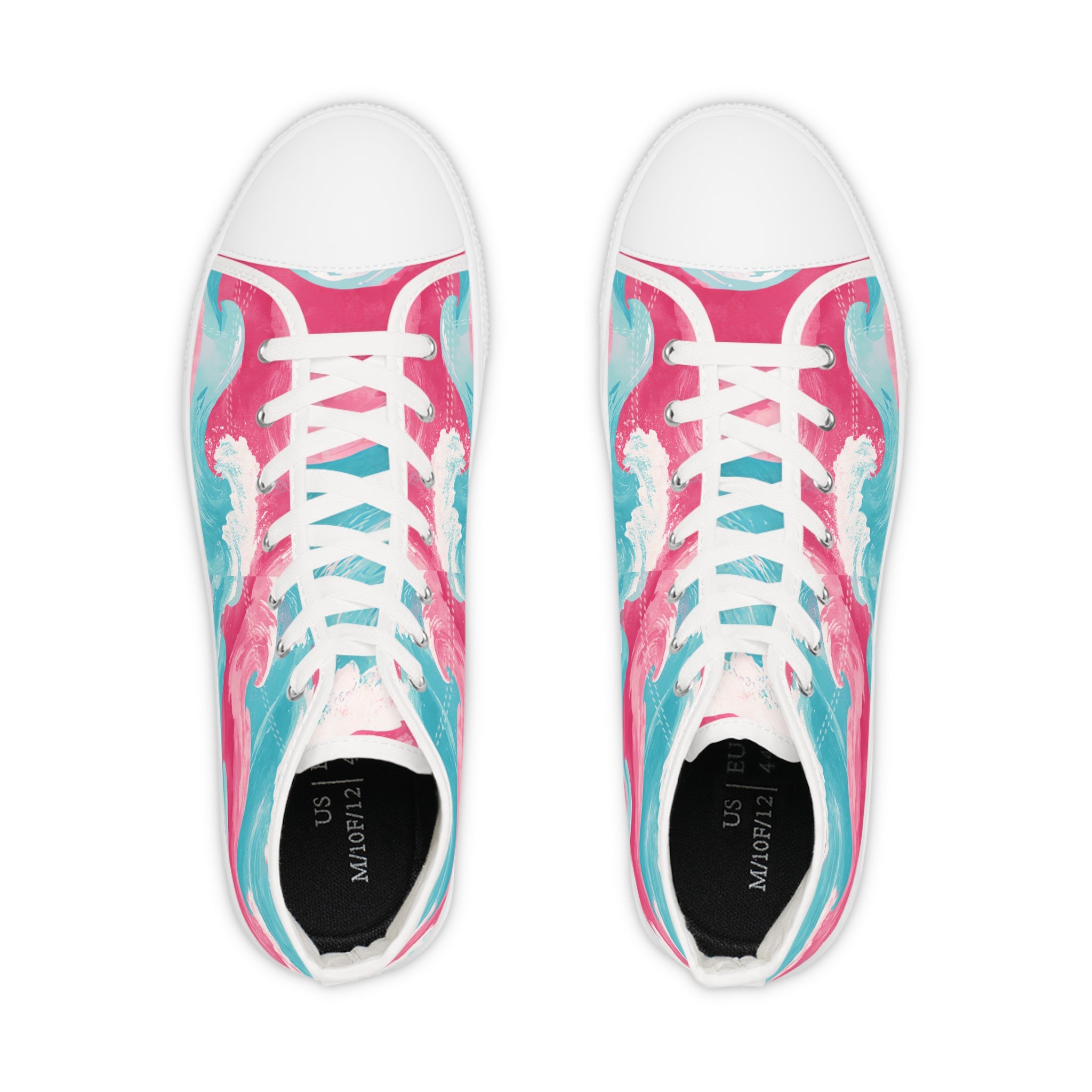 The Great Pastelwave II Men's High Top Sneakers, Artsulli - Art is Long, Life is Short, Shoes, , , , , , , 