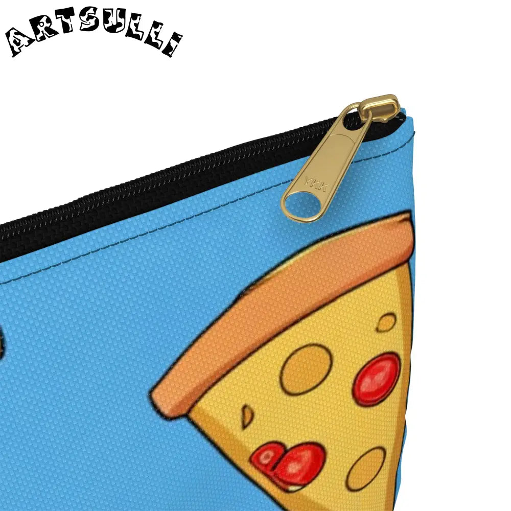 JAKKOUTTHEBXX Blue Pizza Dreamscape Accessory Pouch JAKKOUTTHEBXX