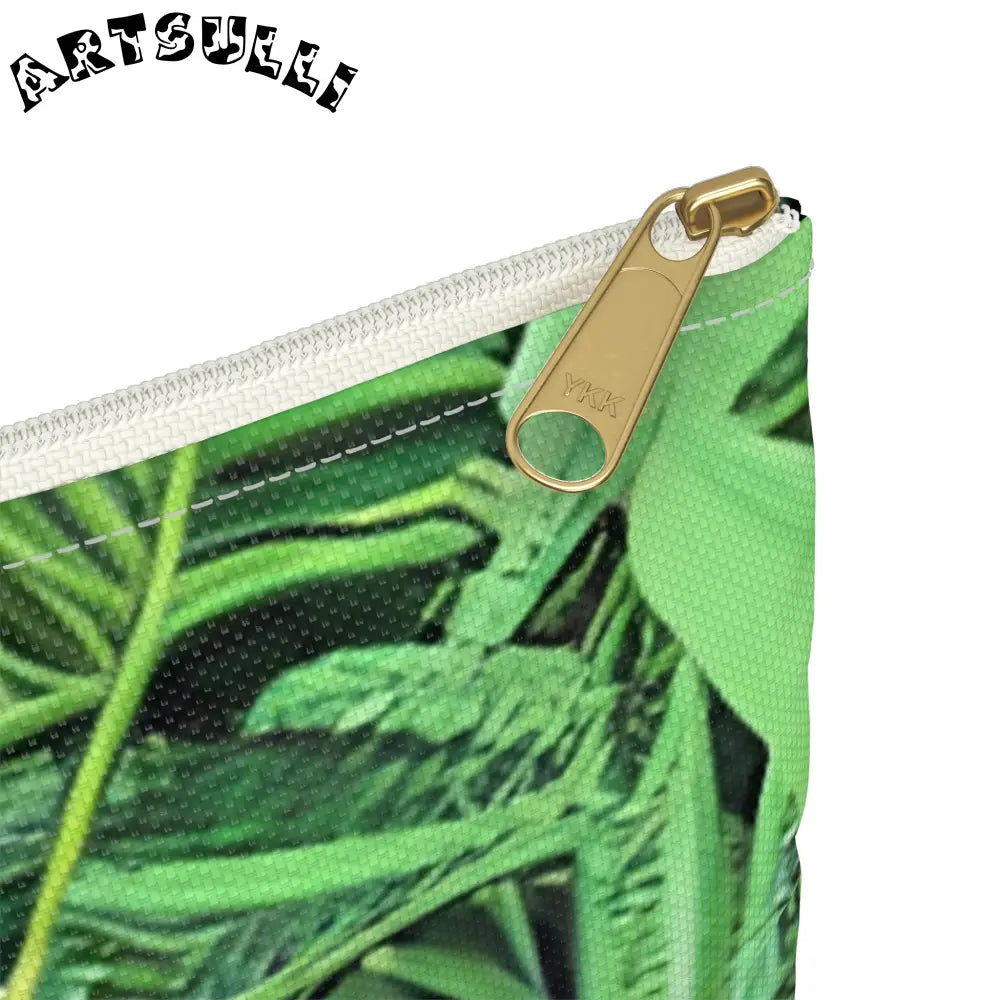 JAKKOUTTHEBXX Tropical bloom zippered pouch JAKKOUTTHEBXX Artsulli