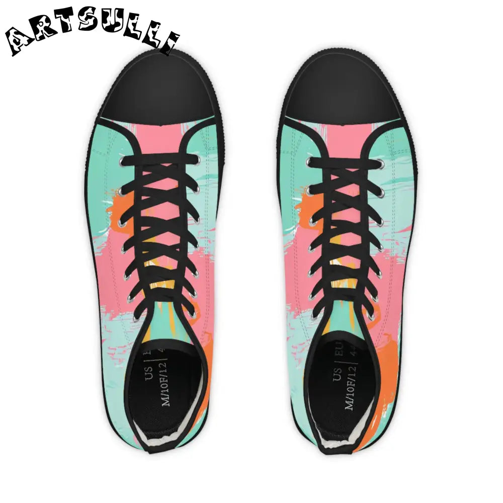 JAKKOUTTHEBXX Preppy Pixel Bloom Men’s High Top Sneakers